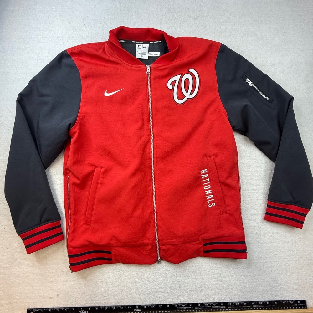 Nike Washington Nationals MLB Authentic Collection team issue Jacket Mens Large - Picture 5 of 13
